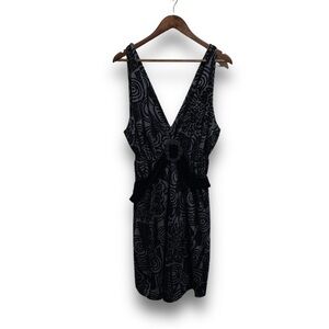 NWT Anthropologie Eva Franco Marilyn Dress Vienna Black Gray Size 8